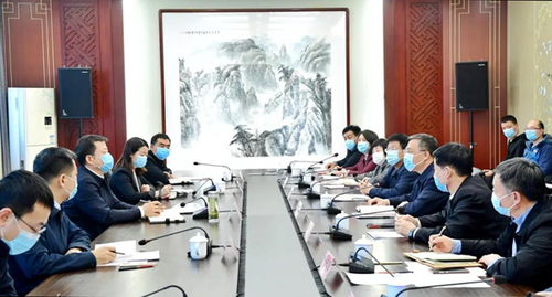 楊勤榮與山西文旅集團董事長王文保一行舉行工作座談會